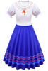 Disney Encanto Costume Girls Dress Halloween Luisa Madrigal 4-6X New with Tag