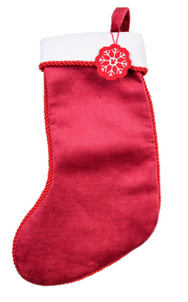 Disney Store Minnie Present and Tree Plush Christmas Stocking New with Tags