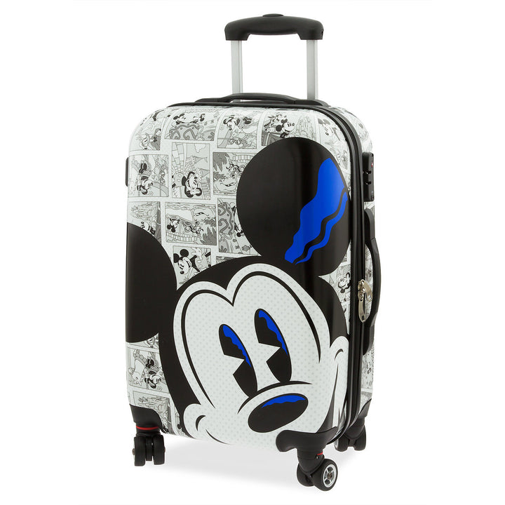 Disney Parks Mickey Comic Luggage Spinner 21inc Small New