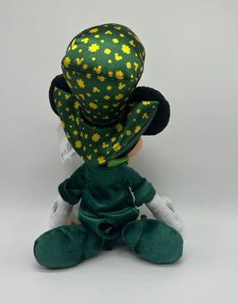 Disney Parks St. Patrick Irish Kiss Me Leprechaun Mickey Plush New with Tag