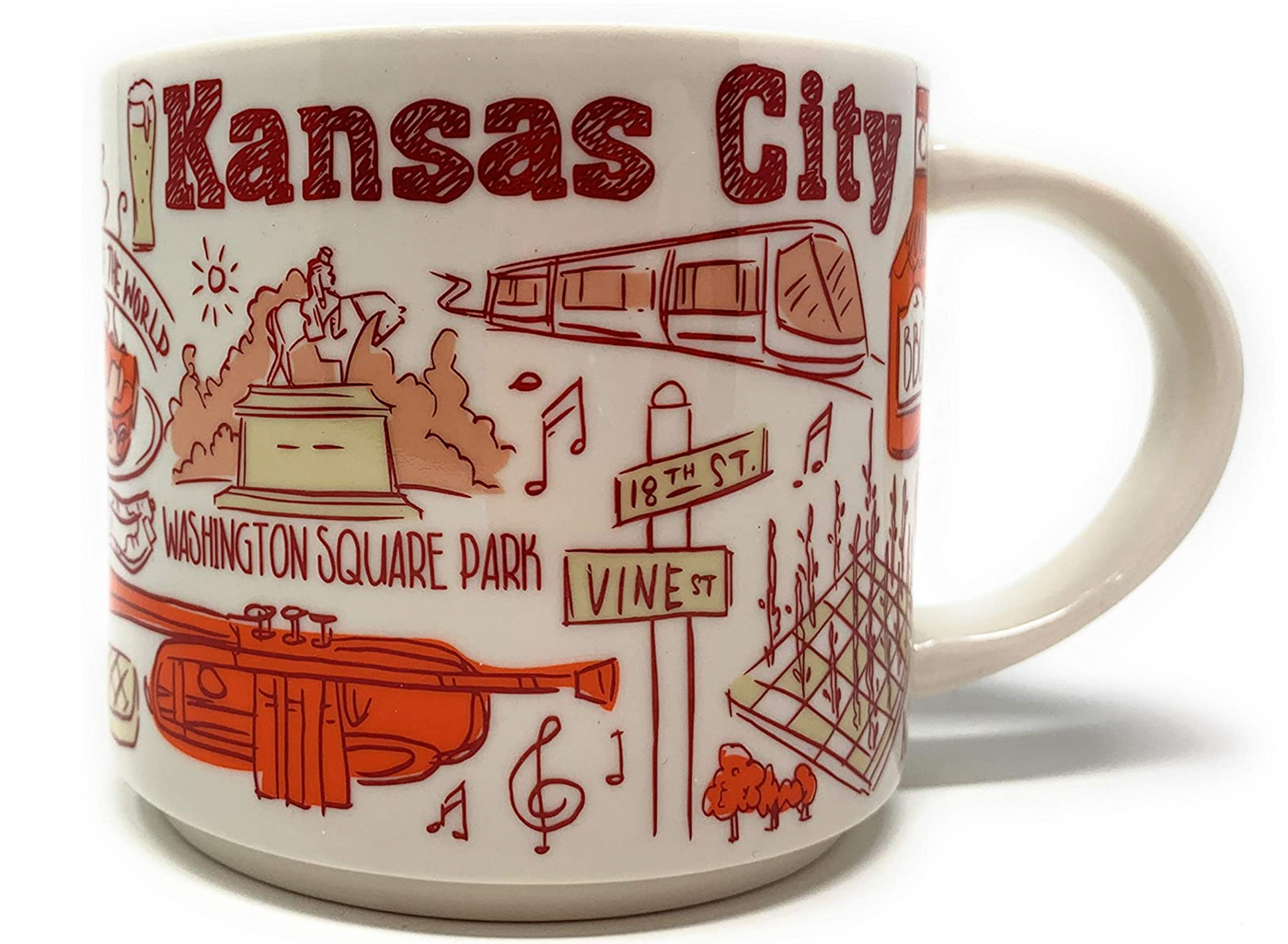 Starbucks Been There Series Kansas City Ceramic Coffee Mug New with Box