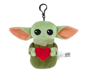 Hallmark Disney Star Wars Mandalorian Child Plush Clip Valentines New With Tag
