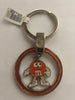 M&M's World Orange Character Enamel Glitter Keychain New with Tag