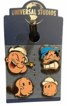 Universal Studios Popeye Pin Set New With Tag