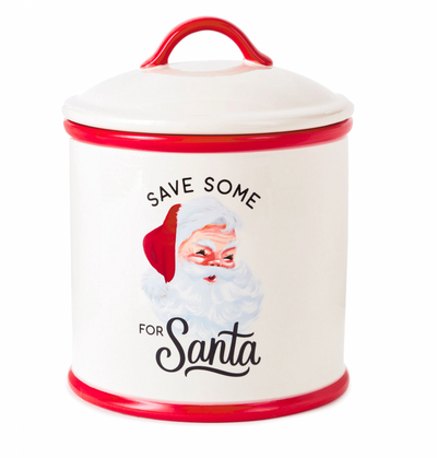 Hallmark Save Some for Santa Ceramic Cookie Jar New