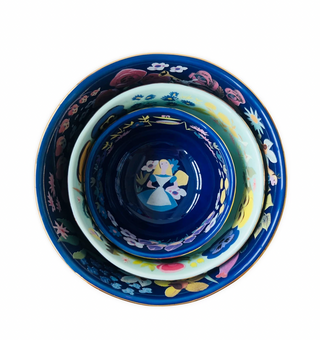 Disney Alice in Wonderland 70th by Mary Blair Porcelain Bowl Set of 3 New