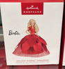 Hallmark 2022 Holiday Barbie Doll Christmas Ornament New With Box