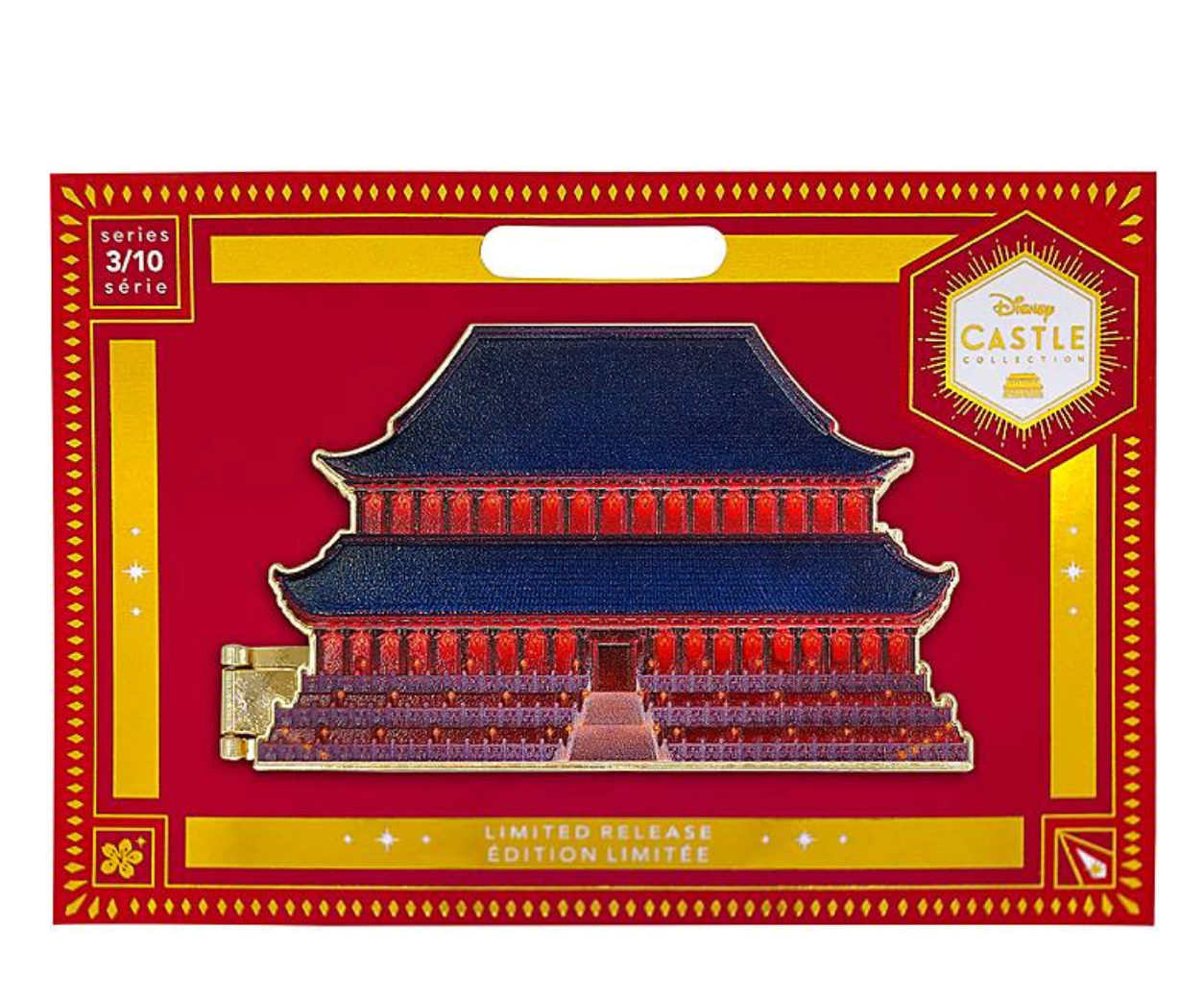 Disney Castle Collection Mulan Imperial Palace Pin Limited New with Card