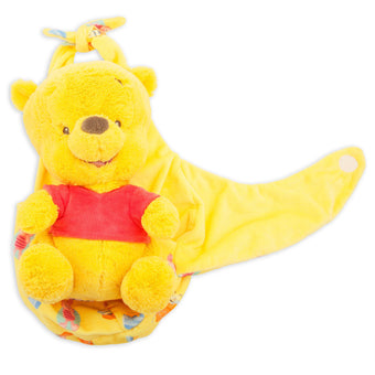 Disney Parks Baby Winnie the Pooh in a Blanket Pouch Plush New with Tags