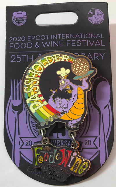 Disney Parks Food and Wine 2020 Figment Passholder Limited Pin New