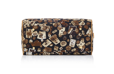 Monaco Life is a Game Dark Brown Satchel Bag Made in Italy by Divo Diva New