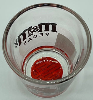 M&M's World I Love Las Vegas Clear Shot Glass New