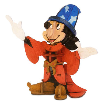 Disney Parks Ink & Paint Sorcerer Mickey 3D Wood Model and Paint Set New Sealed