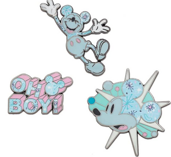 Disney Store Mickey Memories May Pin Set Limited Release New with Card