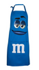 M&M's World Blue Character Apron and Chef Hat Set for Adult New with Tag