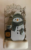 Bath and Body Works Christmas Holiday Snowman Metal Foaming Soap Holder New