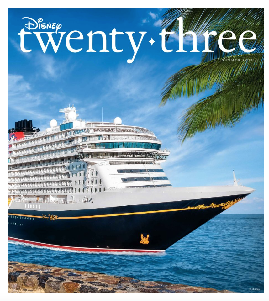 Disney D23 Exclusive Twenty-Three Publication Summer 2022 Cruise Line New Sealed