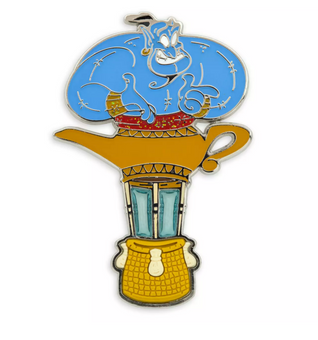 Disney Aladdin Genie Pin on the Month Balloons Limited Edition New with Card