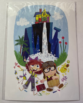 Disney Artist UP Stuff We'll Do by Steph Laberis Postcard Wonderground New