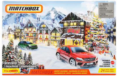 Mattel Matchbox Advent Calendar with 24 Surprises New