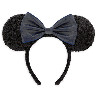 Disney Parks Minnie Mouse Metallic Blue Ear Headband New with Tags