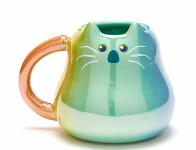 Disney Soul Mr. Mittens Cat Pearlescent Finish Mug New