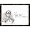 Disney Spider-Man Framed Wall Decor Great Power Comes Great Responsibility New