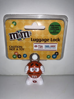 M&M's World Character Orange Luggage Lock TSA Accepted New Sealed