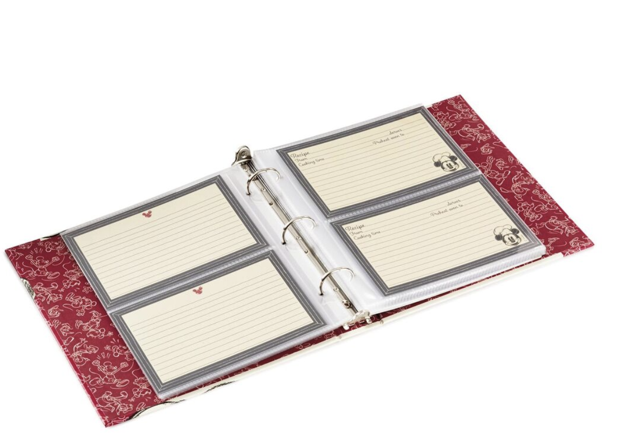 Hallmark Disney Mickey Mouse Recipe Organizer Book New – I Love Characters