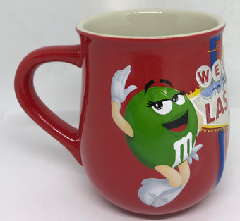 M&M's World Welcome to Fabulous Las Vegas Sign Glitter Coffee Mug New