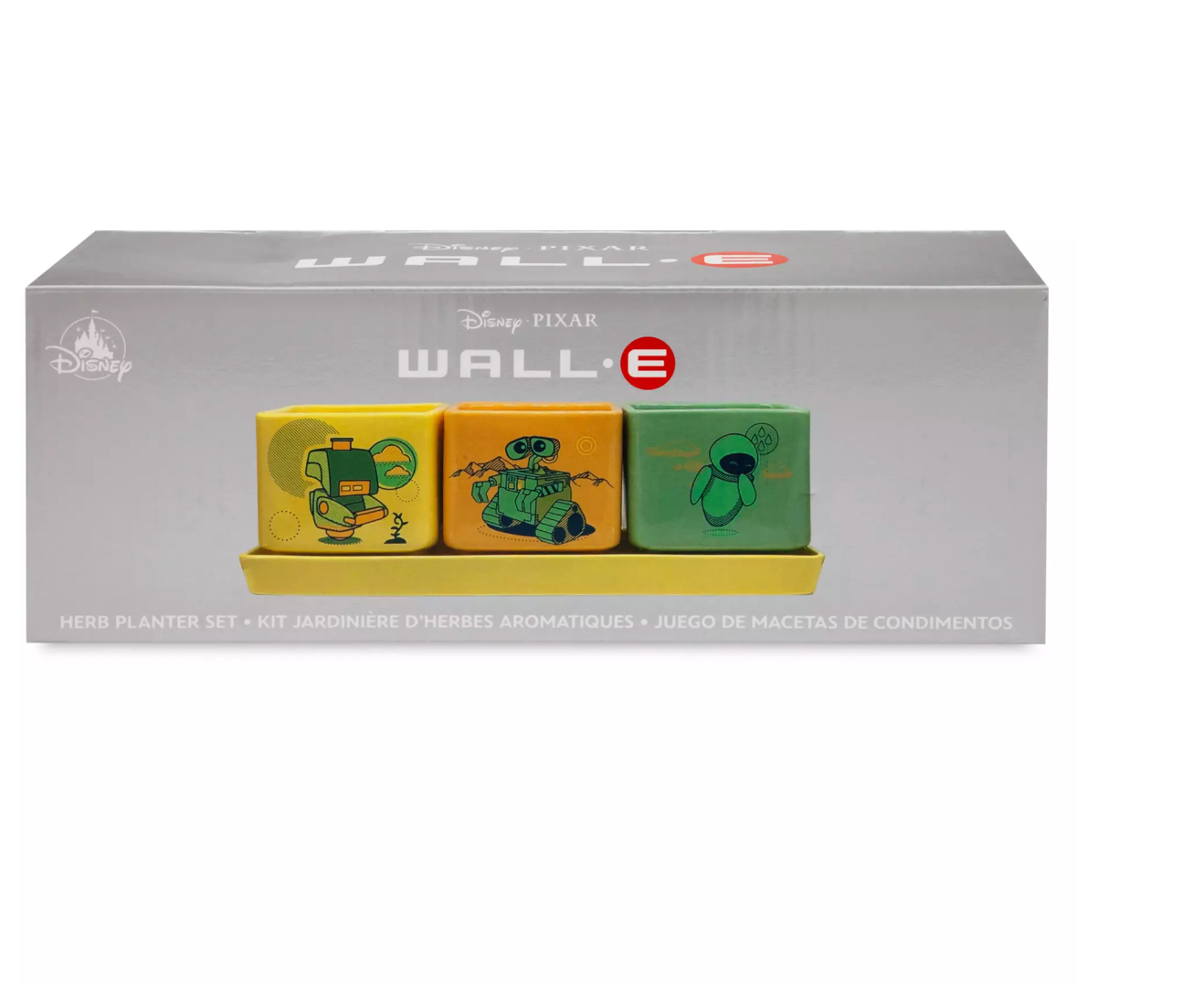 Disney Parks Wall-E Herb Planter Set New with Box