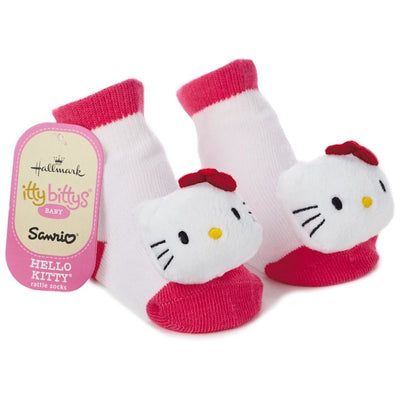 Hallmark Itty Bittys Hello Kitty Baby Rattle Socks New Tags