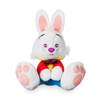 Disney White Rabbit Alice in Wonderland Tiny Big Feet Plush Micro New With Tags