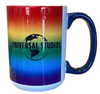 Universal Studios Logo Globe Rainbow Coffee Mug New With Tag