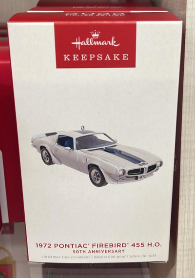 Hallmark 2022 972 Pontiac Firebird 455 H.O. 50th Christmas Ornament New With Box