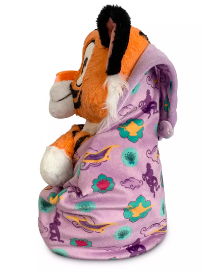 Disney Parks Babies Rajah Plush Doll in Pouch Aladdin 10 1/4'' Blanket Plush New