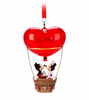 Disney Mickey Minnie Be Mine Heart Shaped Balloon Christmas Ornament New w Tag