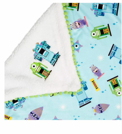 Disney and Pixar's Monsters, Inc. Holiday Christmas Throw New with Tag