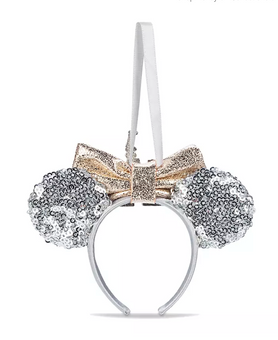 Disney Parks Minnie Fantasyland Castle Ear Headband Ornament New with Tags