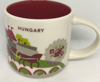 Starbucks You Are Here Collection Hungary Ceramic Coffee Mug New W Box