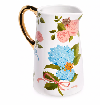 Disney The Aristocats Porcelain Florals Pitcher by Ann Shen New