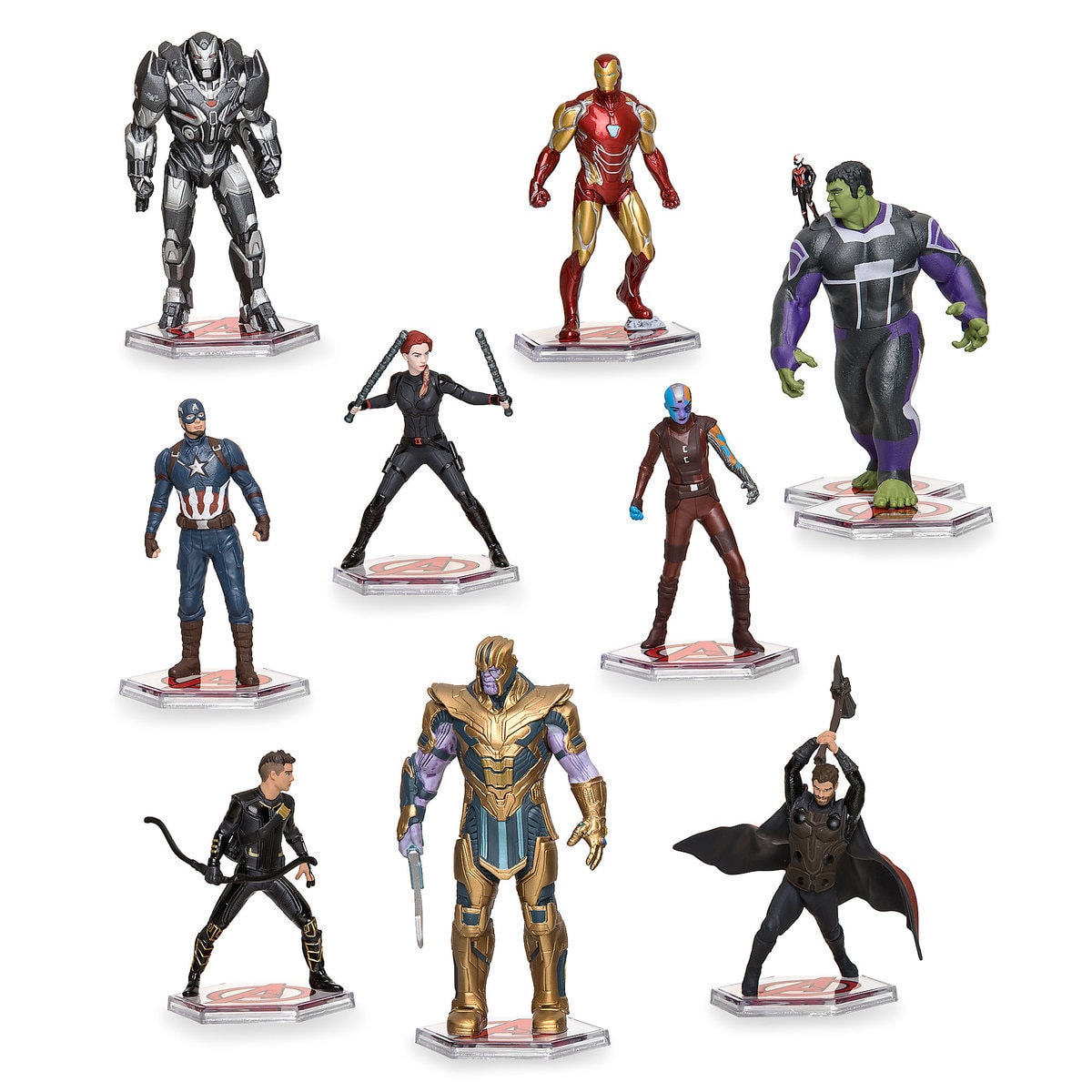 Disney Marvel Avengers End Game Deluxe Figure Play Set Playset Cake Topper New