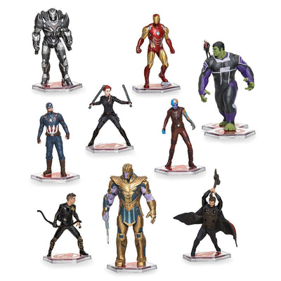 Disney Marvel Avengers End Game Deluxe Figure Play Set Playset Cake Topper New