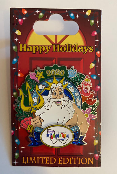 Disney 2020 Art Animation Resort Triton Happy Holiday Limited Pin New with Card
