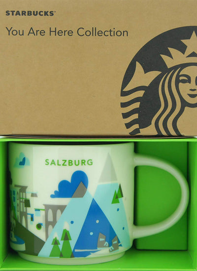 Starbucks You Are Here Collection Salzburg Ceramic Coffee Mug New with Box
