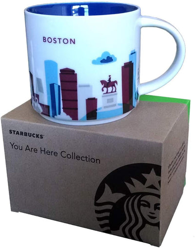Starbucks Coffee You Are Here Series Boston Ceramic Coffee Mug New with Box