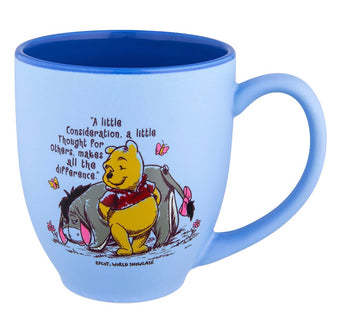 Disney Parks Epcot Winnie the Pooh & Eeyore Ceramic Coffee Mug New