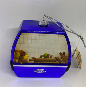 Disney Parks Skyliner Remy Ratatouille Glass Christmas Ornament New with Tag