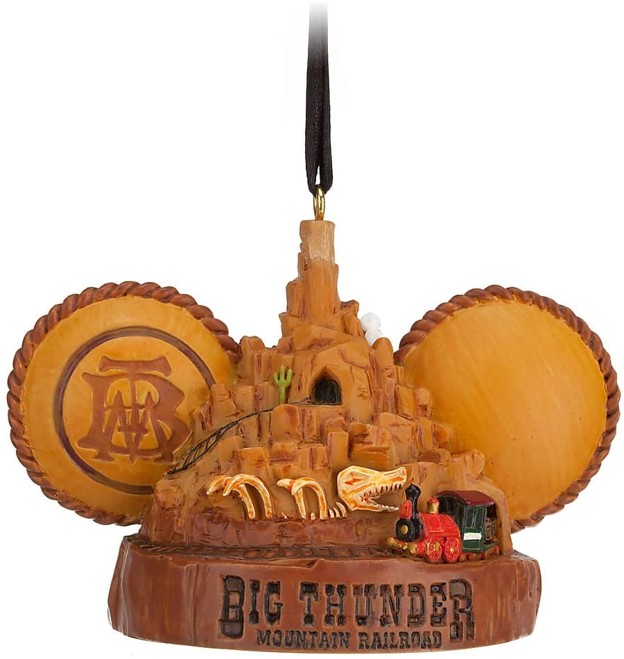 Disney Parks Big Thunder Mountain Railroad Ear Hat Christmas Ornament New w Tag