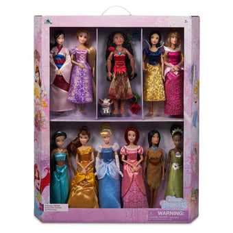 Disney Store Princess Doll Gift Set 11'' Collection Ariel Belle Jasmine Aurora